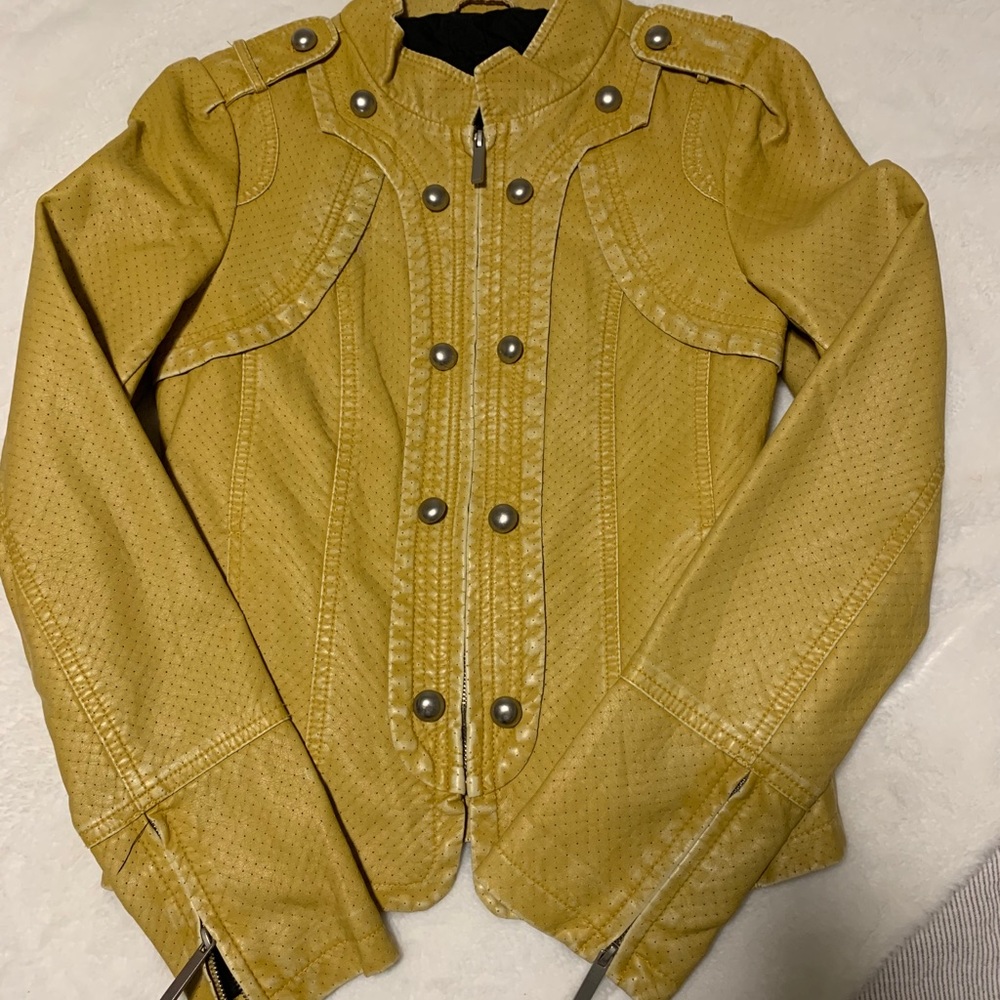 Faux Leather Moto Jacket